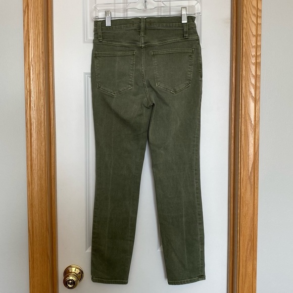 Madewell 9" Mid-Rise Skinny Crop Jeans: Garment-Dyed Button-Front Edition Sz 24 - Picture 6 of 9